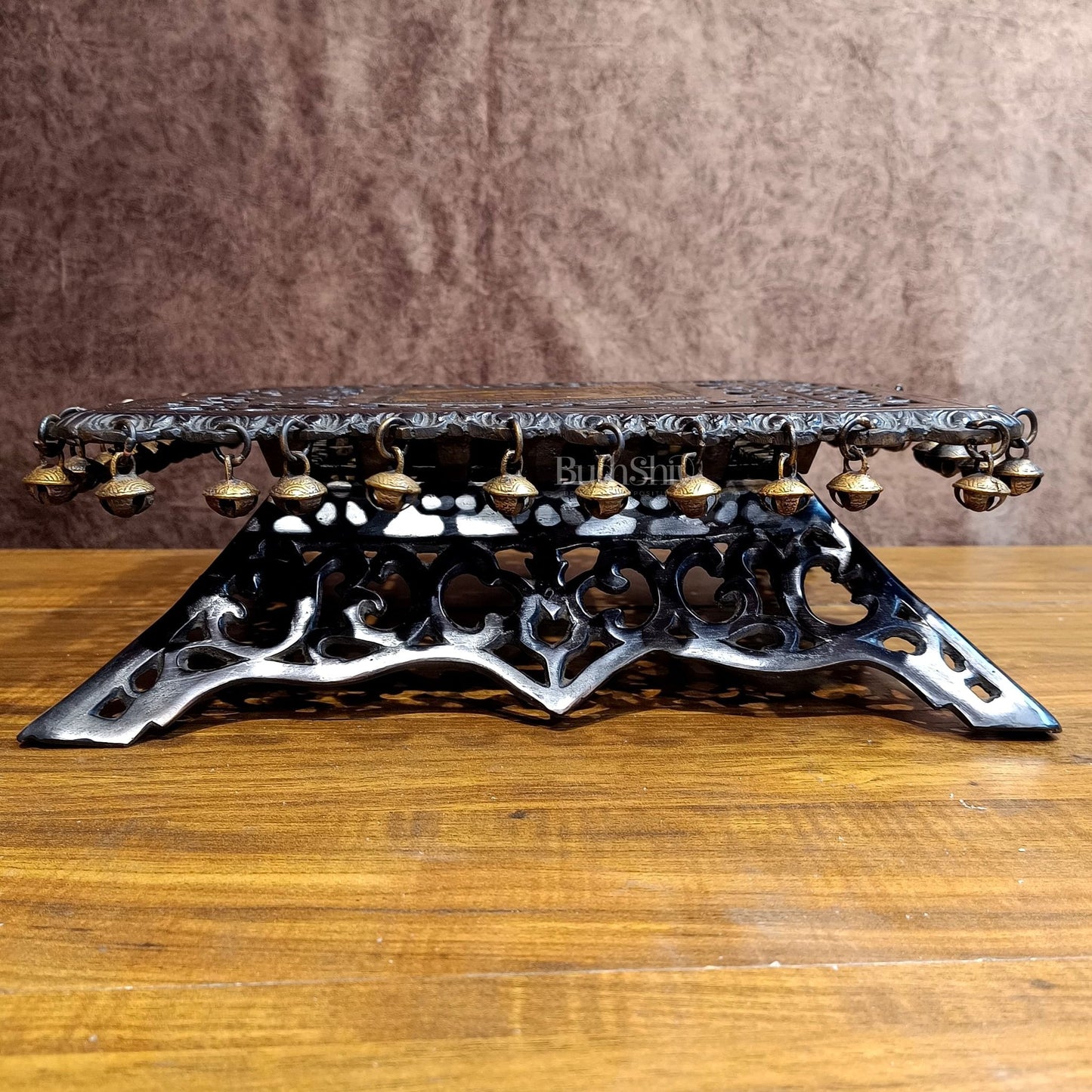 Elegant Aasan Pure Brass Square Pedestal or stool