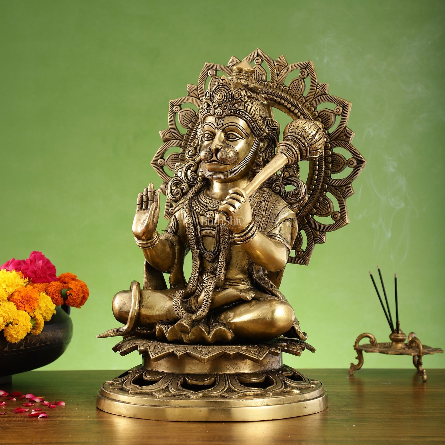 Pure Brass Lord Hanuman Statue - 18 inch