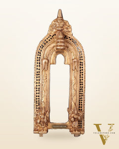 Elegant Brass Prabhavali Wall Hanging – Intricate Design for Home Décor 13"