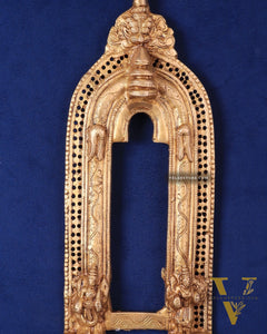Elegant Brass Prabhavali Wall Hanging – Intricate Design for Home Décor 13"