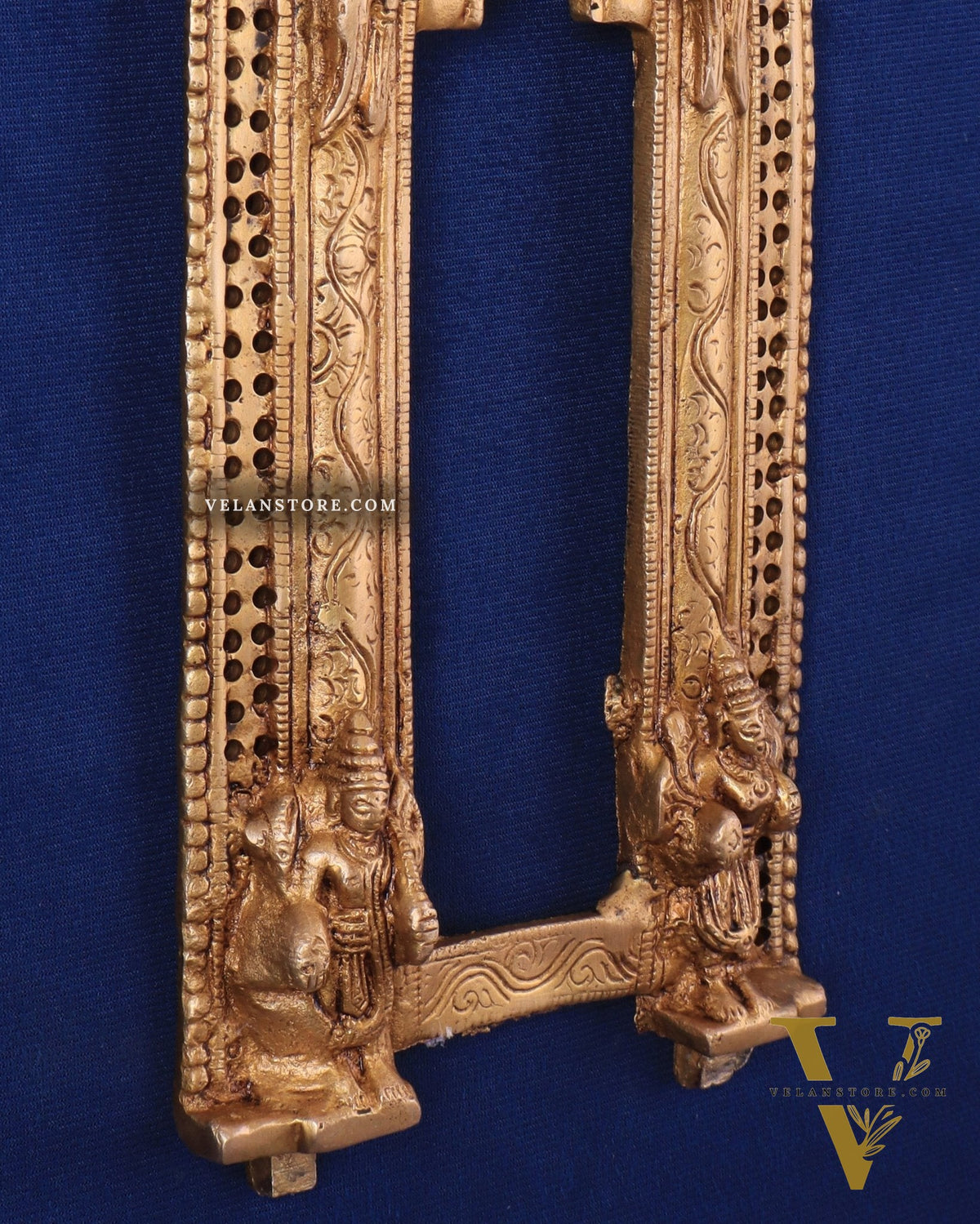 Elegant Brass Prabhavali Wall Hanging – Intricate Design for Home Décor 13"