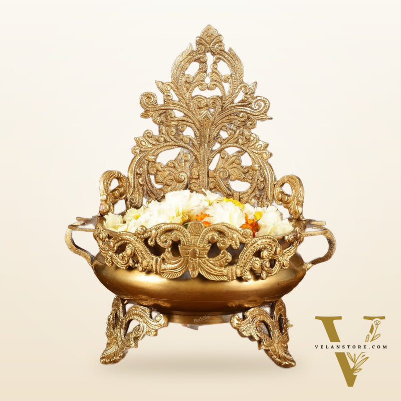 Elegant Brass Urli Bowl | Height: 12 inch