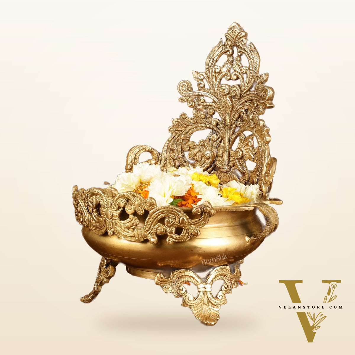 Elegant Brass Urli Bowl | Height: 12 inch