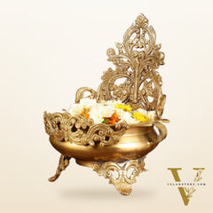 Elegant Brass Urli Bowl | Height: 12 inch