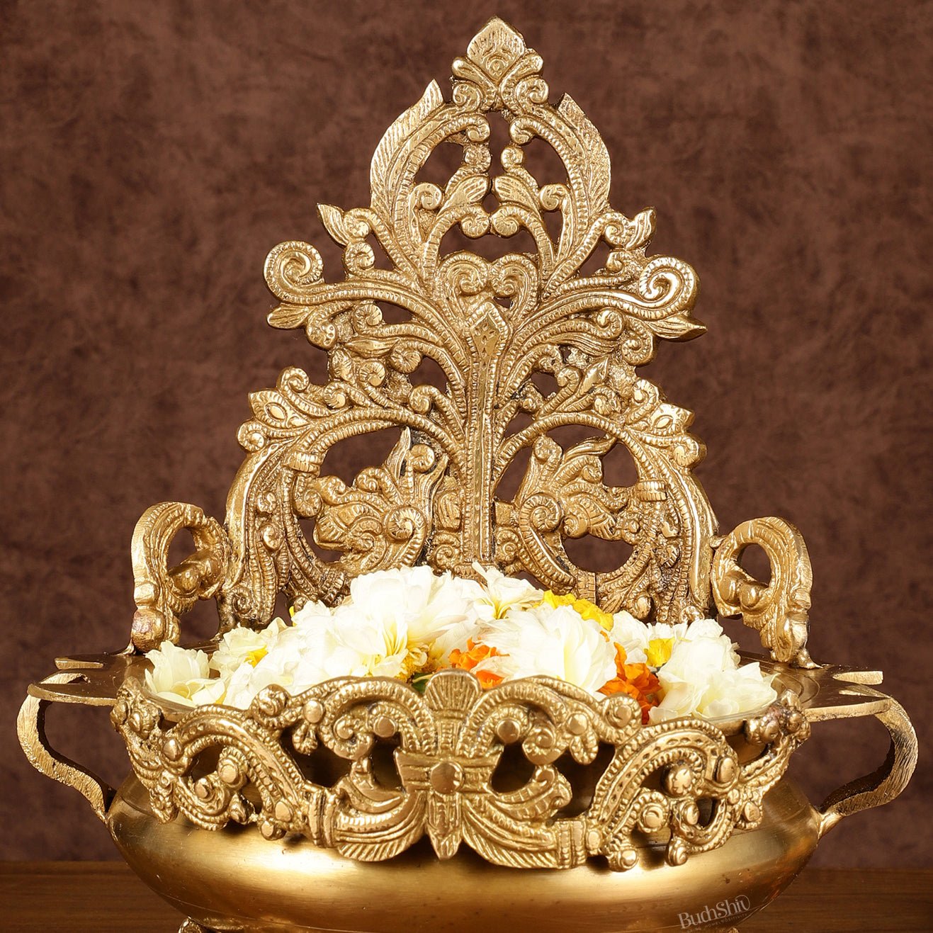 Elegant Brass Urli Bowl | Height: 12 inch