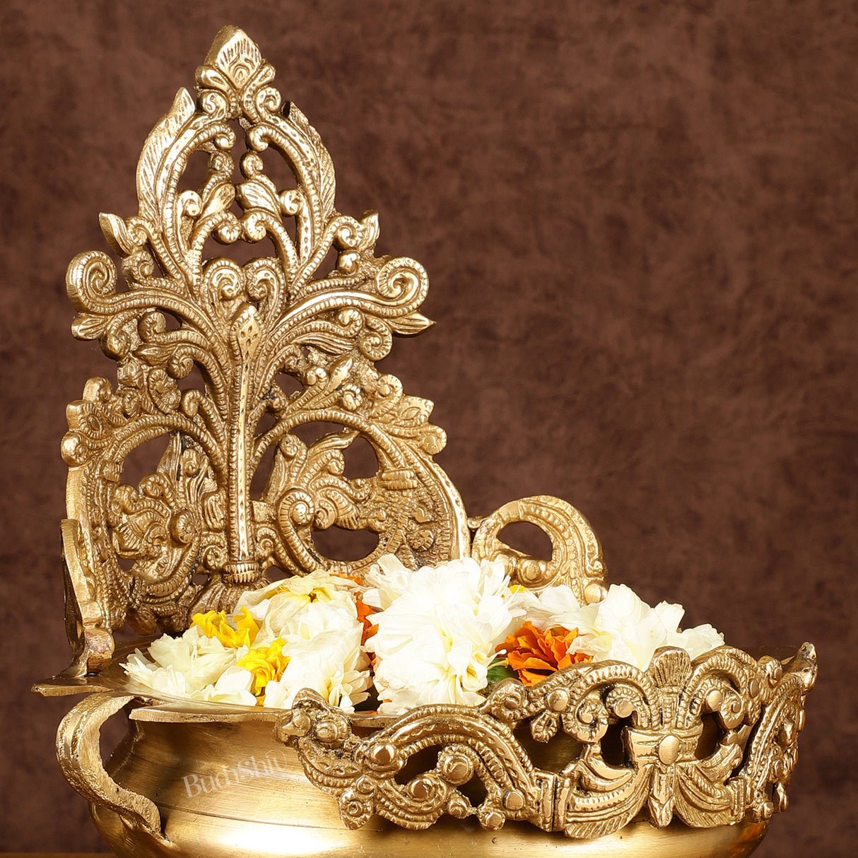 Elegant Brass Urli Bowl | Height: 12 inch