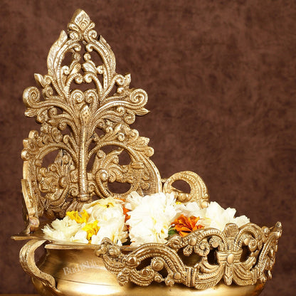 Elegant Brass Urli Bowl | Height: 12 inch