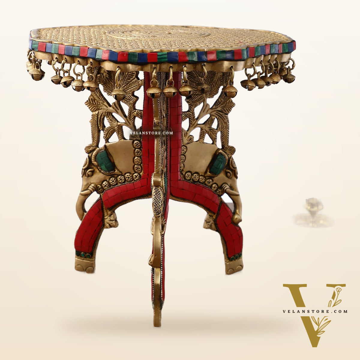 Elephant brass chowki 12 inch shine