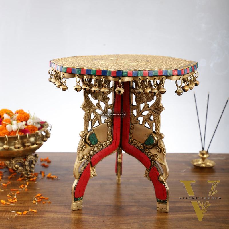 Elephant brass chowki 12 inch shine