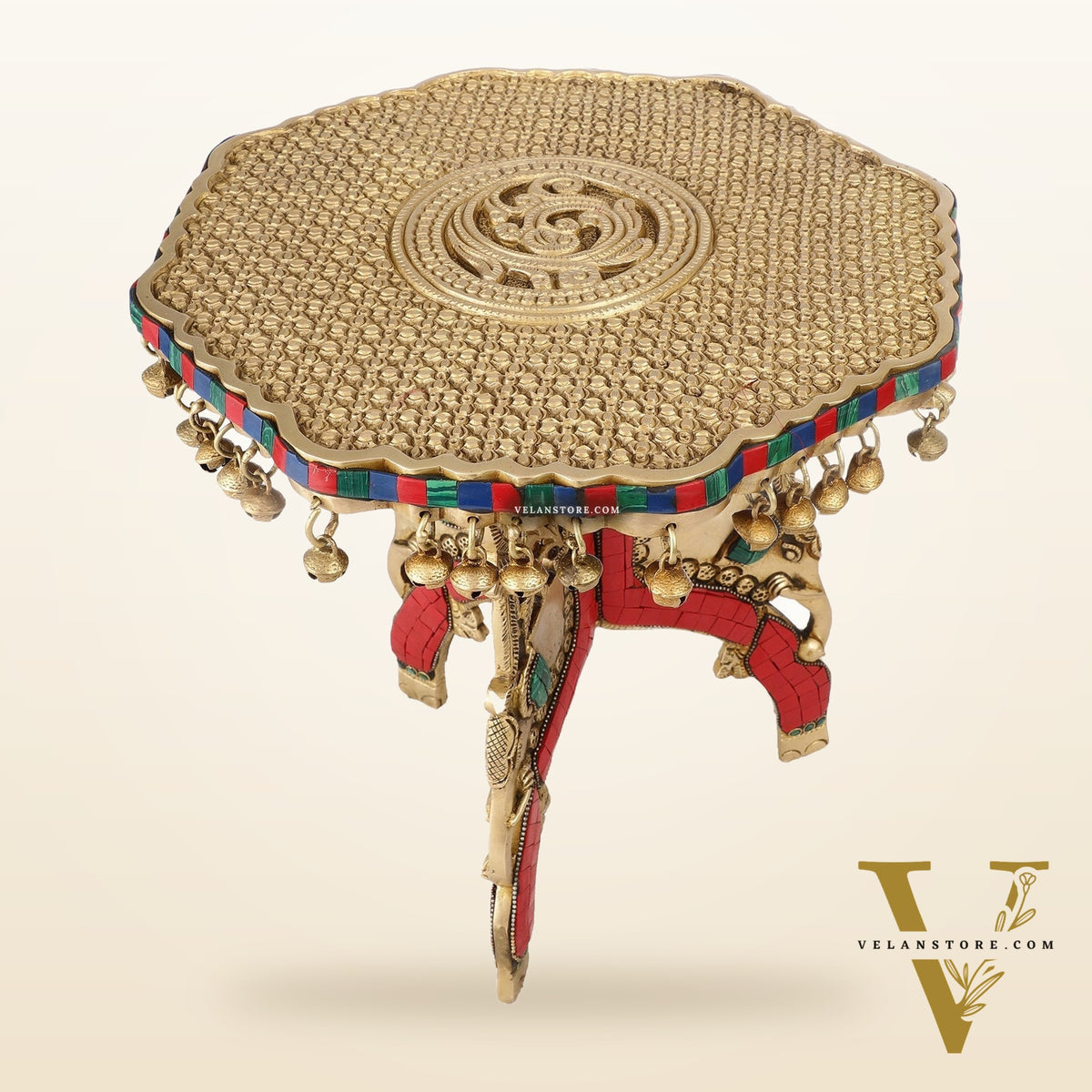 Elephant brass chowki 12 inch shine