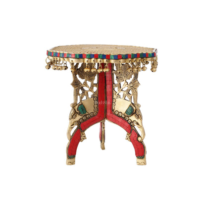 Elephant brass chowki 12 inch shine