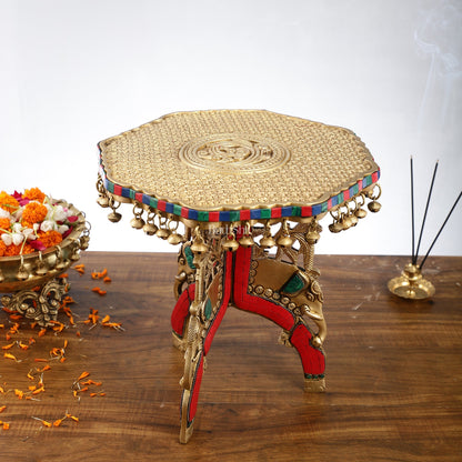 Elephant brass chowki 12 inch shine