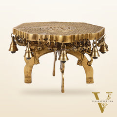 Elephant brass chowki 12 inch