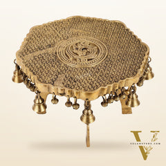 Elephant brass chowki 12 inch