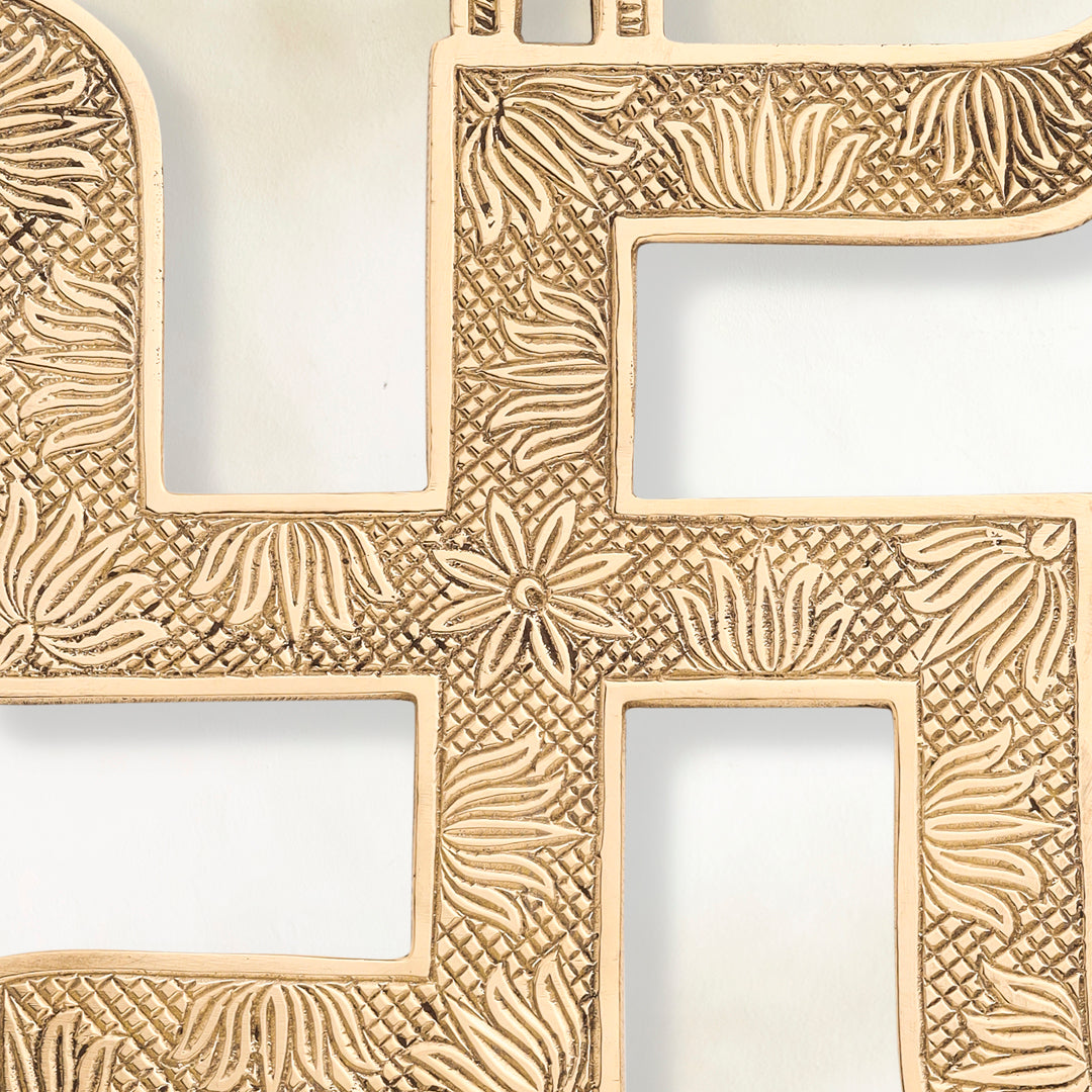 Brass Swastik Wall Hanging