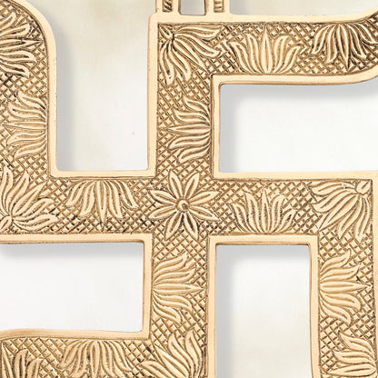 Brass Swastik Wall Hanging