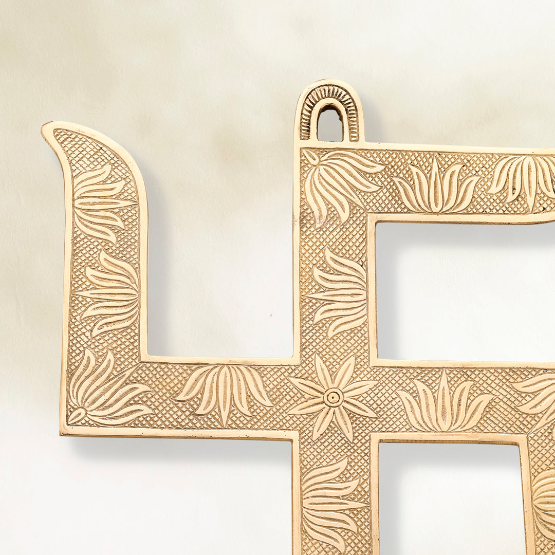 Brass Swastik Wall Hanging