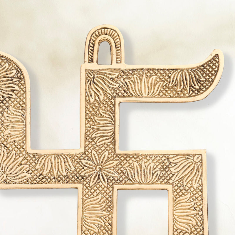 Brass Swastik Wall Hanging