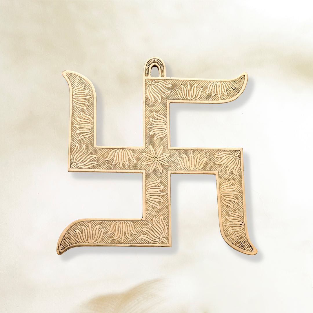 Brass Swastik Wall Hanging