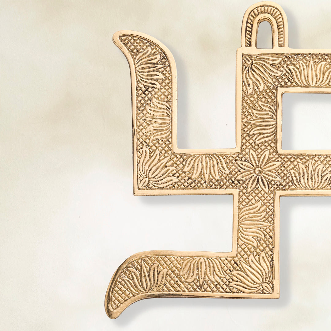 Brass Swastik Wall Hanging