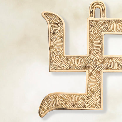 Brass Swastik Wall Hanging