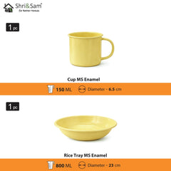 Enamel-Coated MS Cosmic Decor Set - Yellow