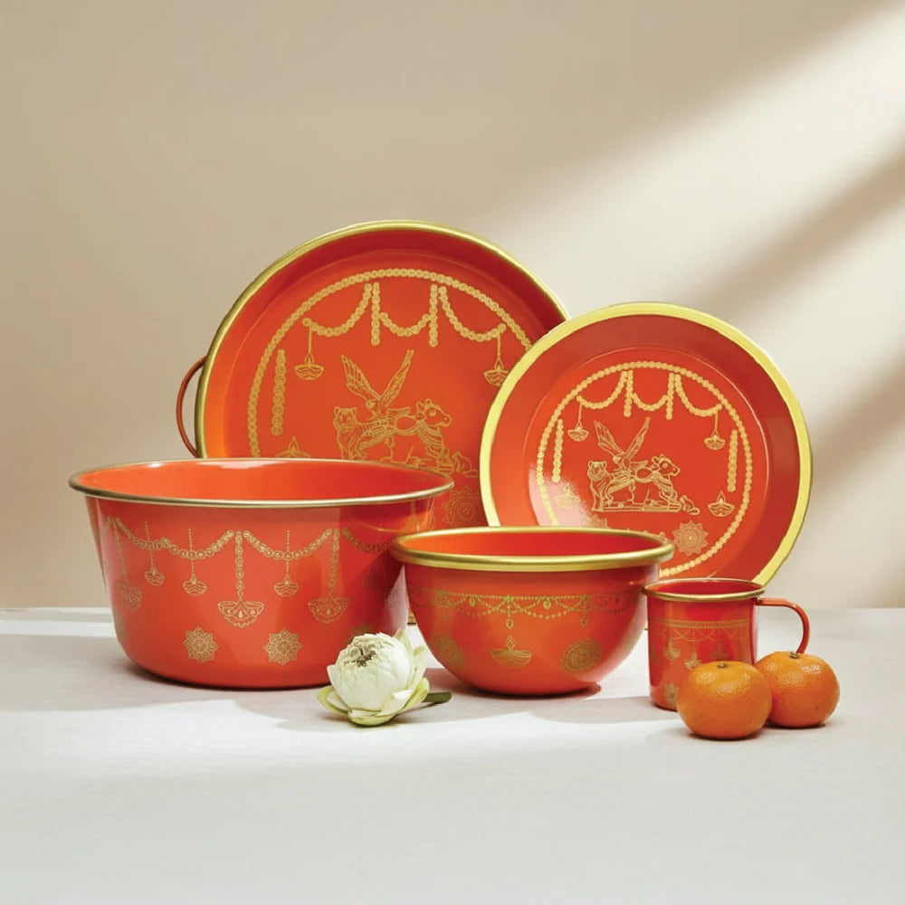 Enamel-Coated MS Utility Set