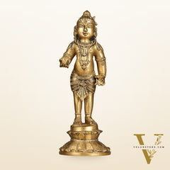 Enchanting Brass Superfine Standing Laddu Gopala Statue - 12 inch