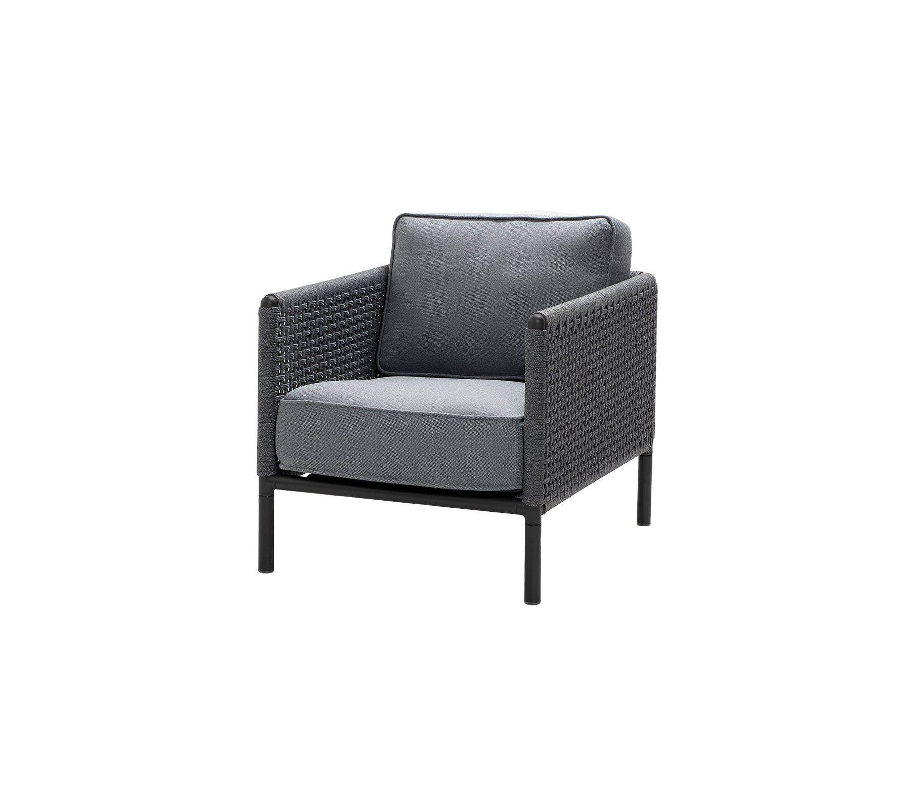 Alp Outdoor Sofa Set 2 Single seater (Grey) Braided & Rope