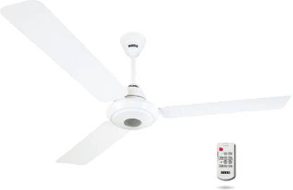 USHA Energia 1200mm 5 Star 32W BLDC Fan with Remote Control (White) with 2 Year Warranty BLDC Motor with Remote 1200 mm Ceiling Fan  (5 Star | Rich White, White | Pack of 1)