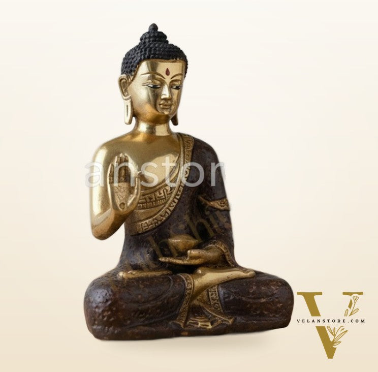 Enlightened Buddha Idol: Embrace Inner Peace - 7 Inches