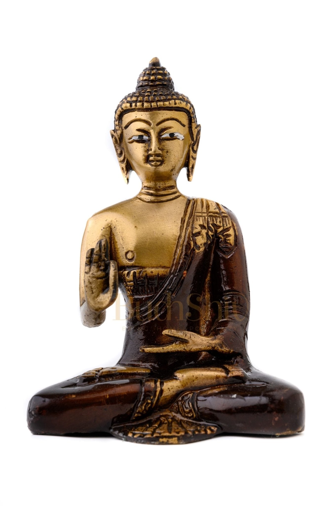 Enlightened Buddha Idol: Embrace Inner Peace - 7 Inches
