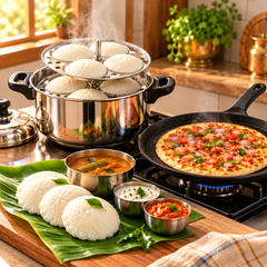 Uttapam Pan & Idli Cooker Breakfast Combo | Praylady-2