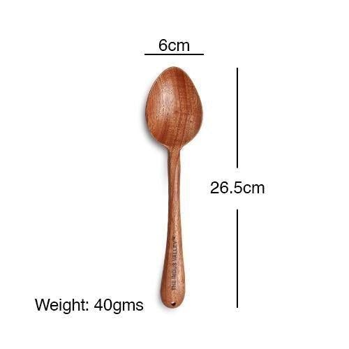 100% Natural Neem Wood Cooking & Serving Spoons/Spatula/Ladles, Set of 5, Toxin-free, Anti-microbial