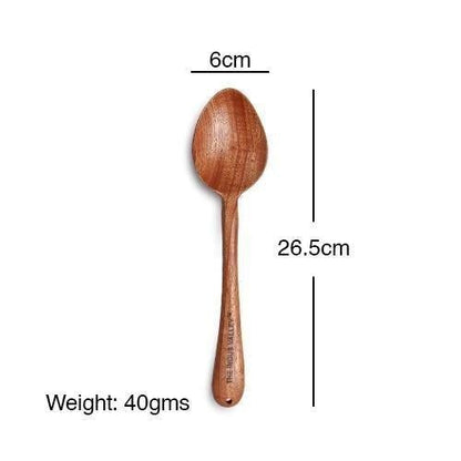 100% Natural Neem Wood Cooking & Serving Spoons/Spatula/Ladles, Set of 5, Toxin-free, Anti-microbial