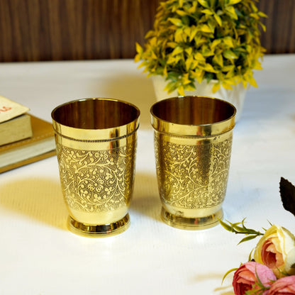 Brass Etched Glass