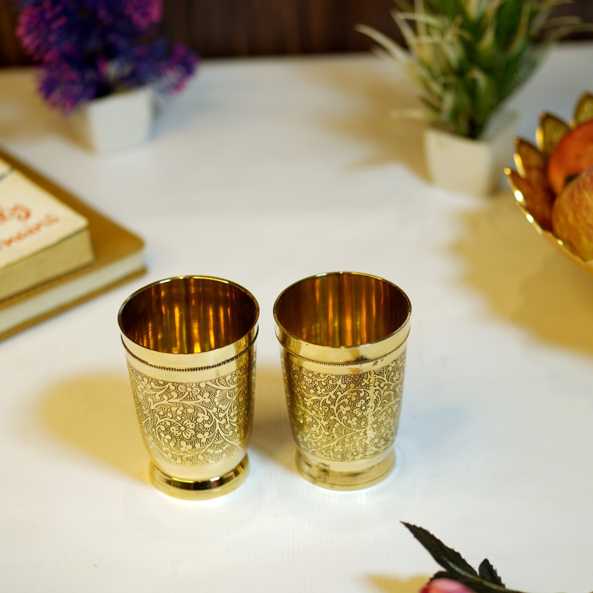 Brass Etched Glass