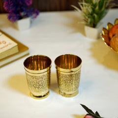 Brass Etched Glass