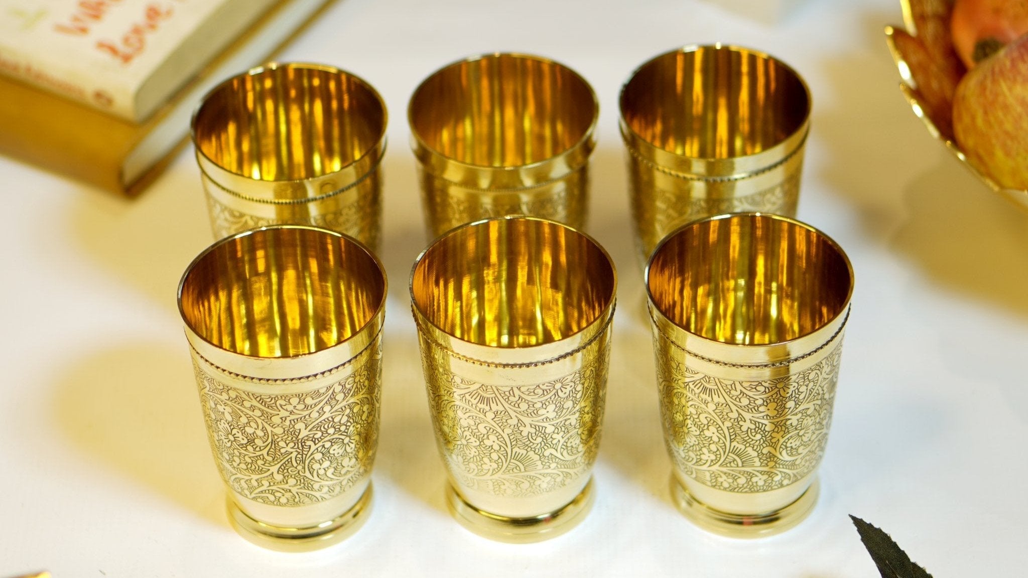 Brass Etched Glass
