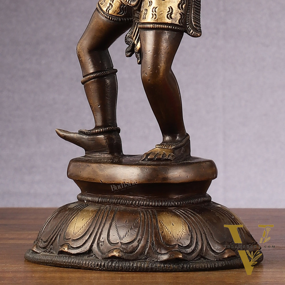 Eternal Dance: Pure Brass Dancing Shiva Statue - 11-Inch