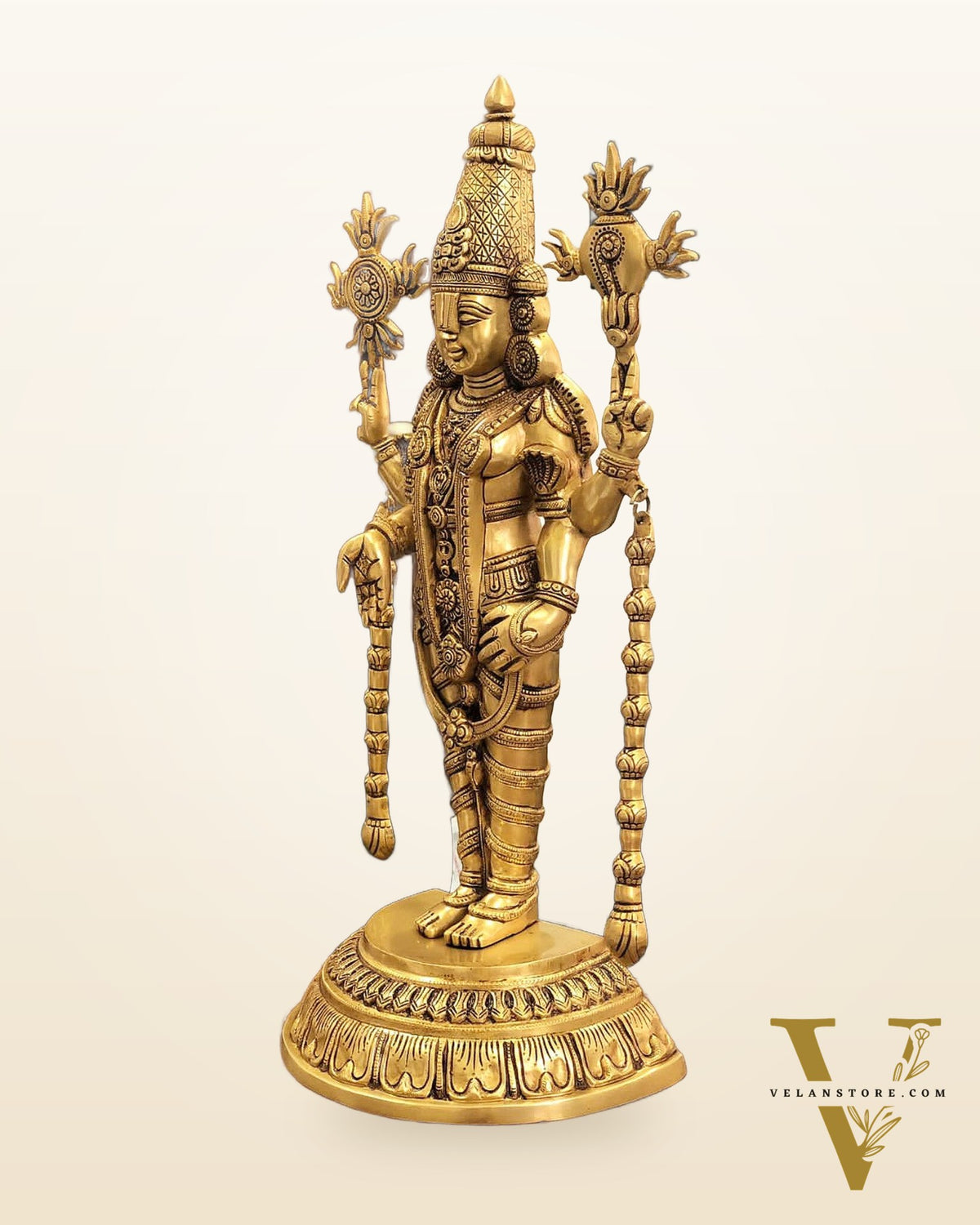 Exclusive Brass Lord Tirupati Balaji Statue – 24 Inch