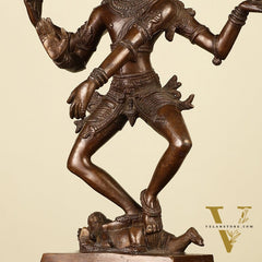 Exquisite 16-inch Brass Dancing Lord Shiva Statue