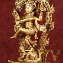 Exquisite 16-Inch Pure Brass Nataraja Statue - Handcrafted Sculpture