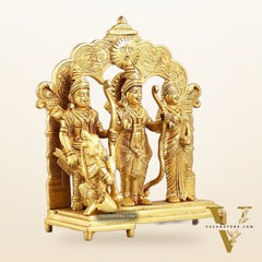 Exquisite 9.5 Inch Pure Superfine Brass Ramdarbar Idol