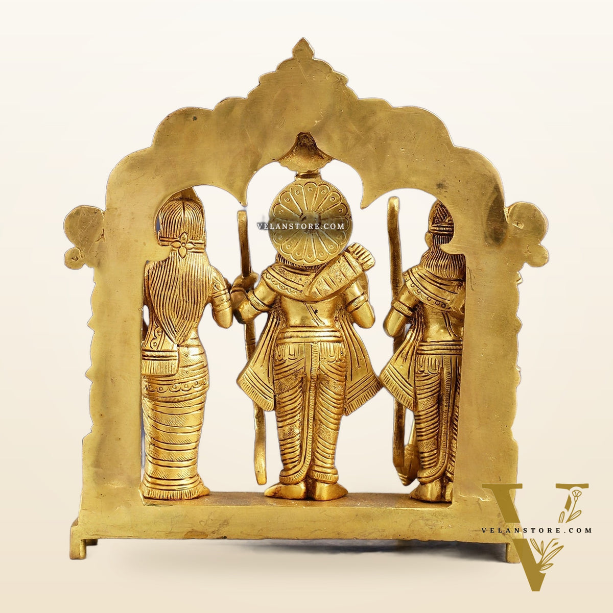 Exquisite 9.5 Inch Pure Superfine Brass Ramdarbar Idol
