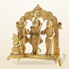 Exquisite 9.5 Inch Pure Superfine Brass Ramdarbar Idol