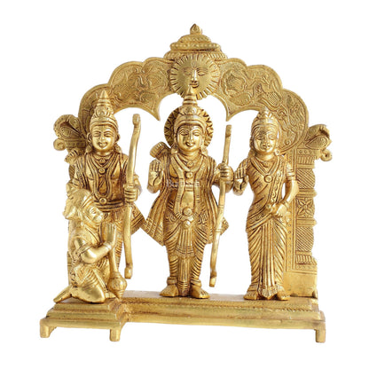 Exquisite 9.5 Inch Pure Superfine Brass Ramdarbar Idol