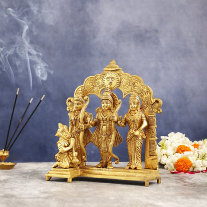 Exquisite 9.5 Inch Pure Superfine Brass Ramdarbar Idol