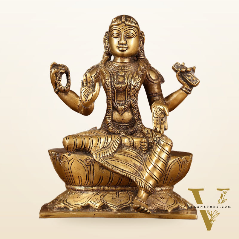 Exquisite Brass Bala Sundari Statue | Tripura Sundari | Height: 9 inch