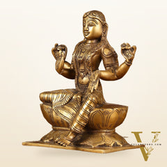 Exquisite Brass Bala Sundari Statue | Tripura Sundari | Height: 9 inch